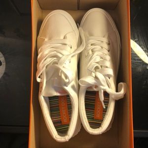 White sneakers